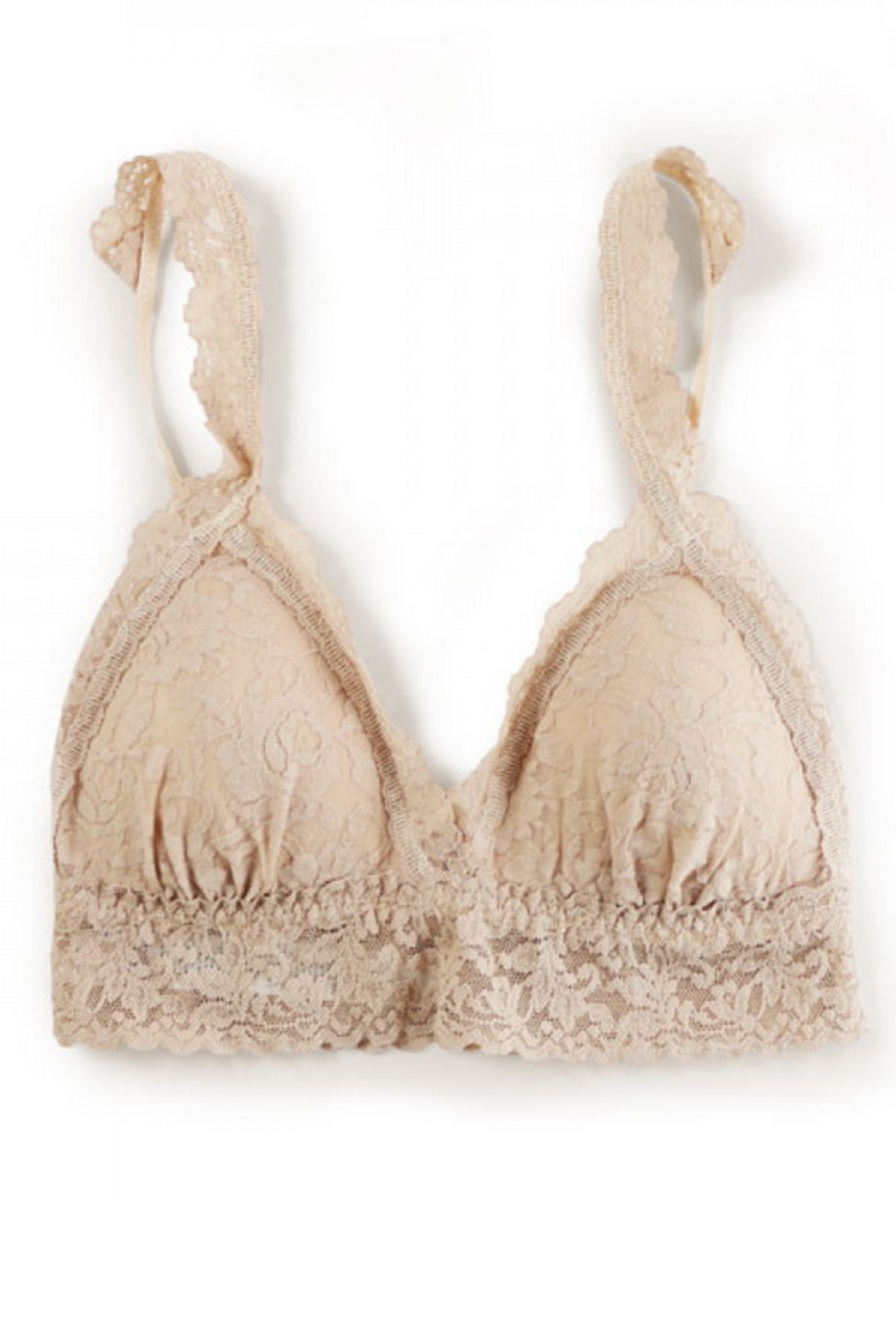HANKY PANKY シグニチャー レース パッド クロスオーバー ブラジャー (チャイ)