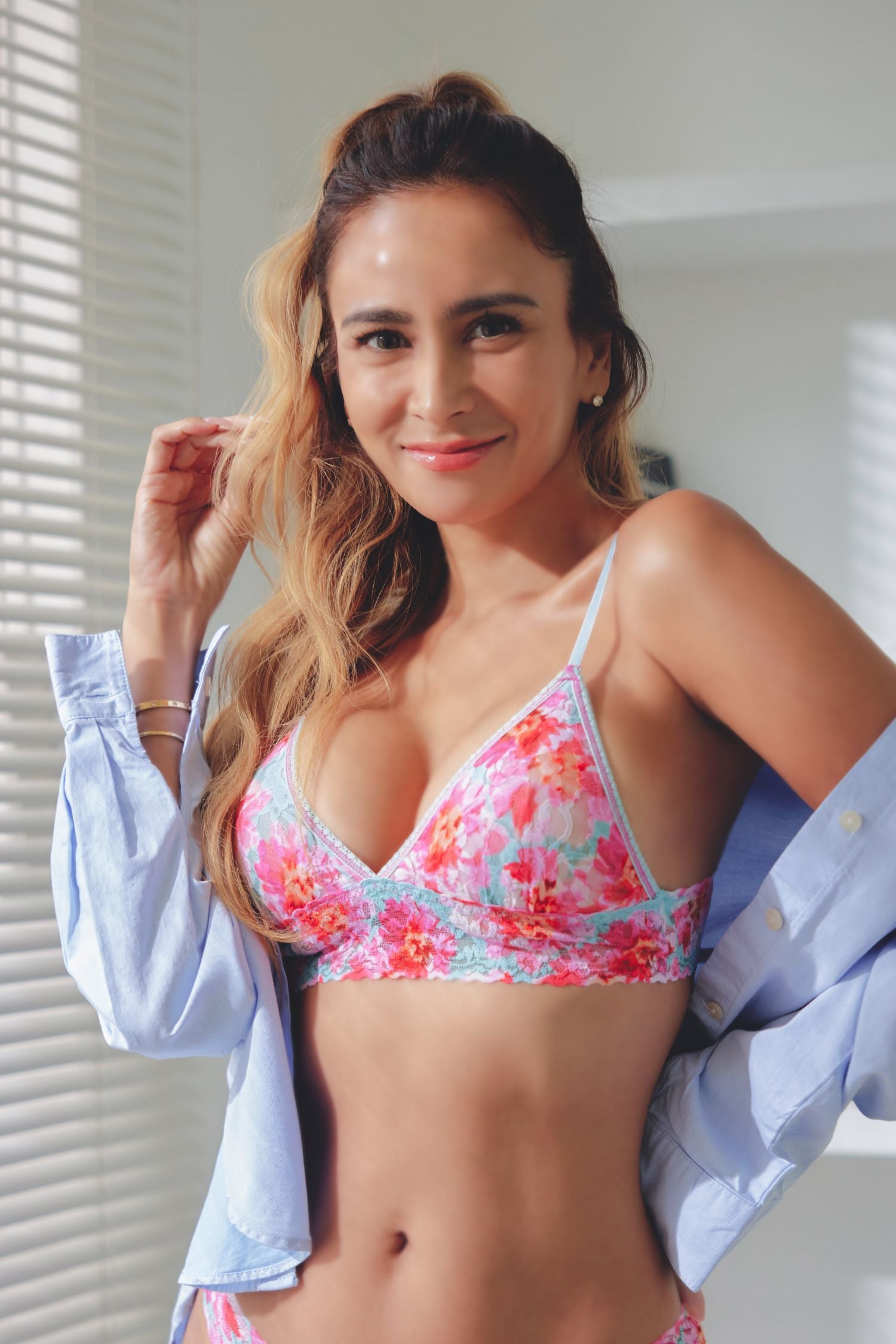 HANKY PANKY シグニチャー レース パッド ブラジャー(ファースト ブルーム)