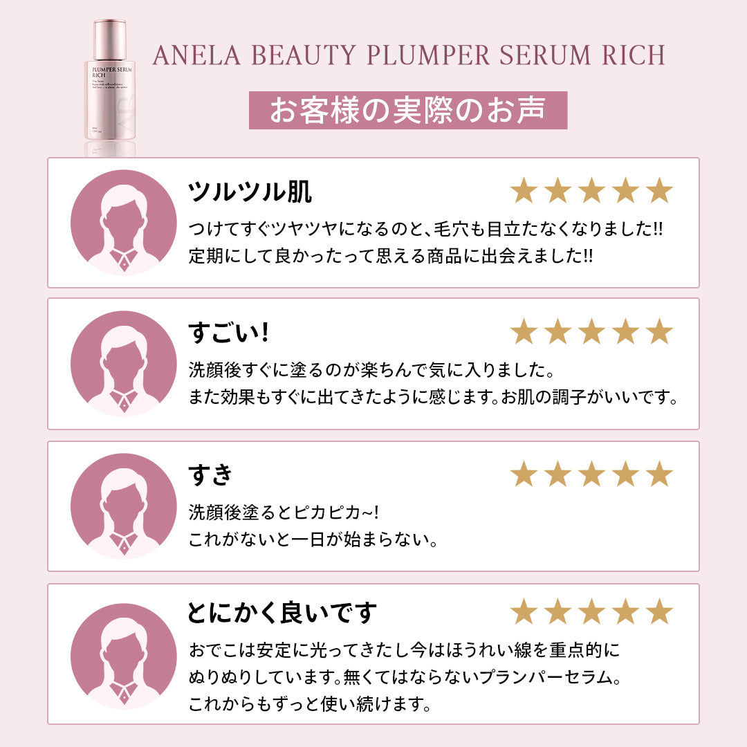 【定期便】ANELA BEAUTY PLUMPER SERUM RICH