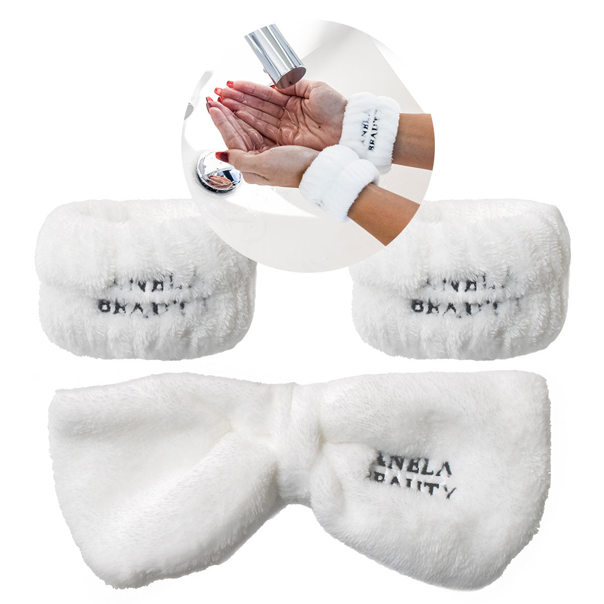 クレンジング&洗顔セット【ヘアバンド&リストバンド付き】