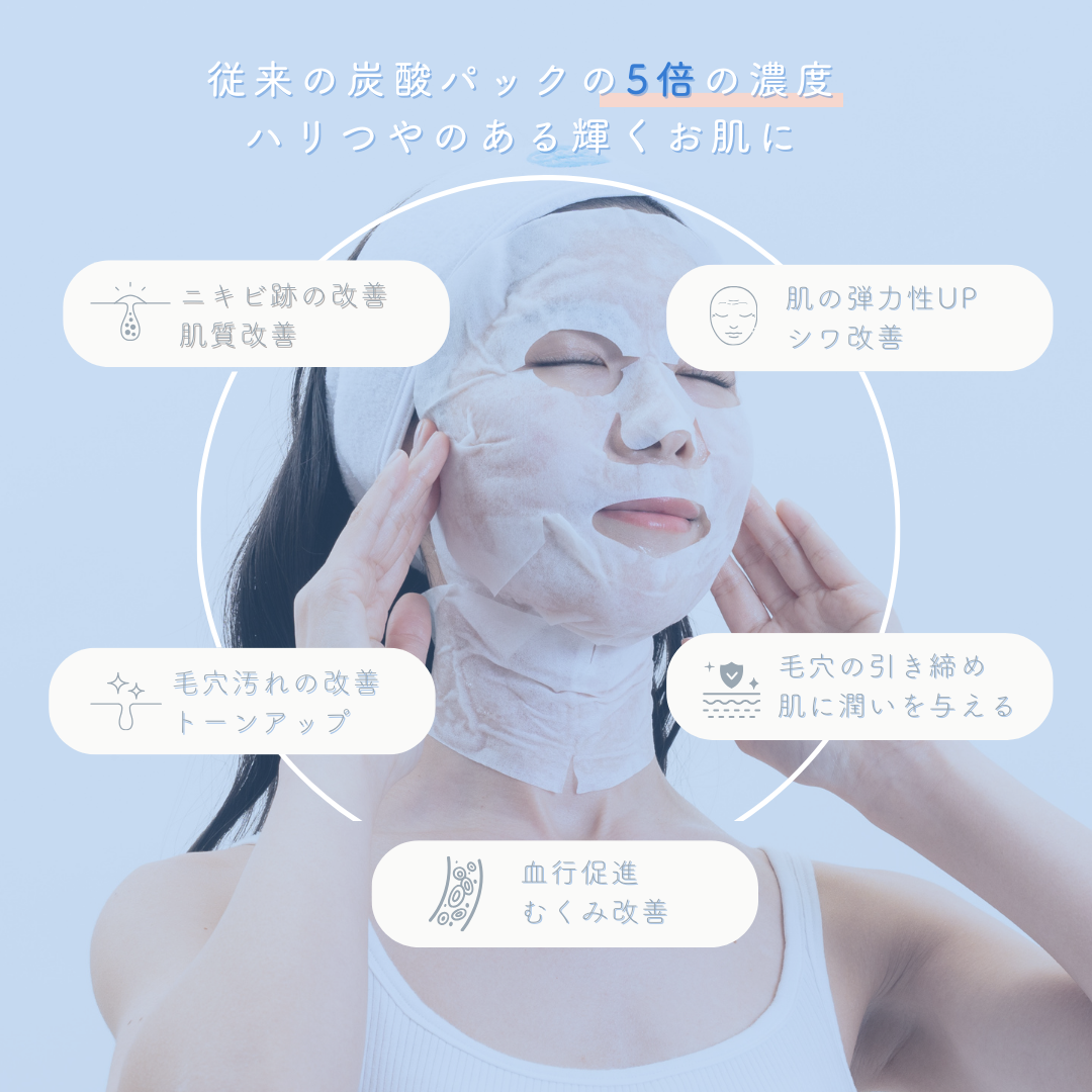 【RIBESKIN】カーボキシー炭酸パック(5回分)