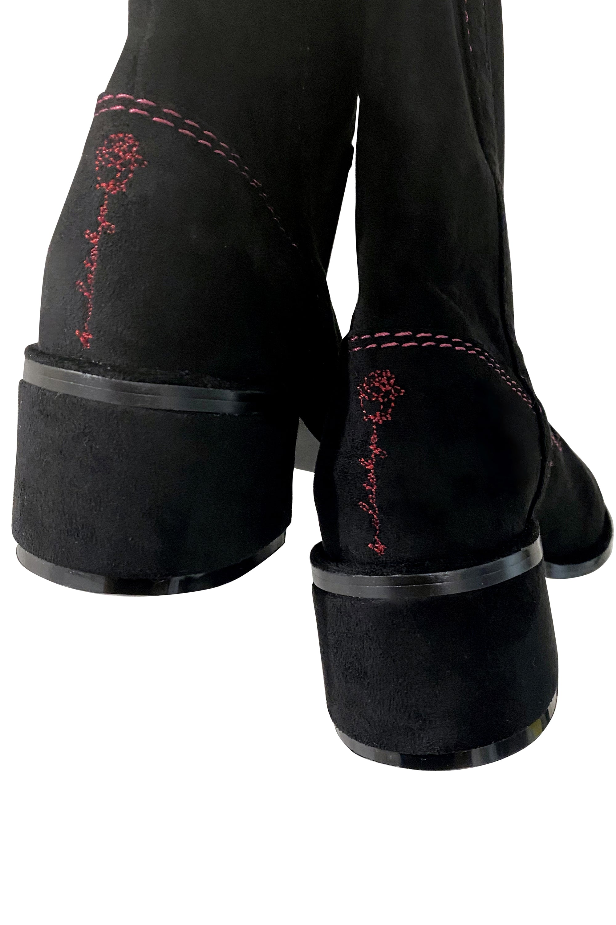 ステッチデザインルーズロングブーツ