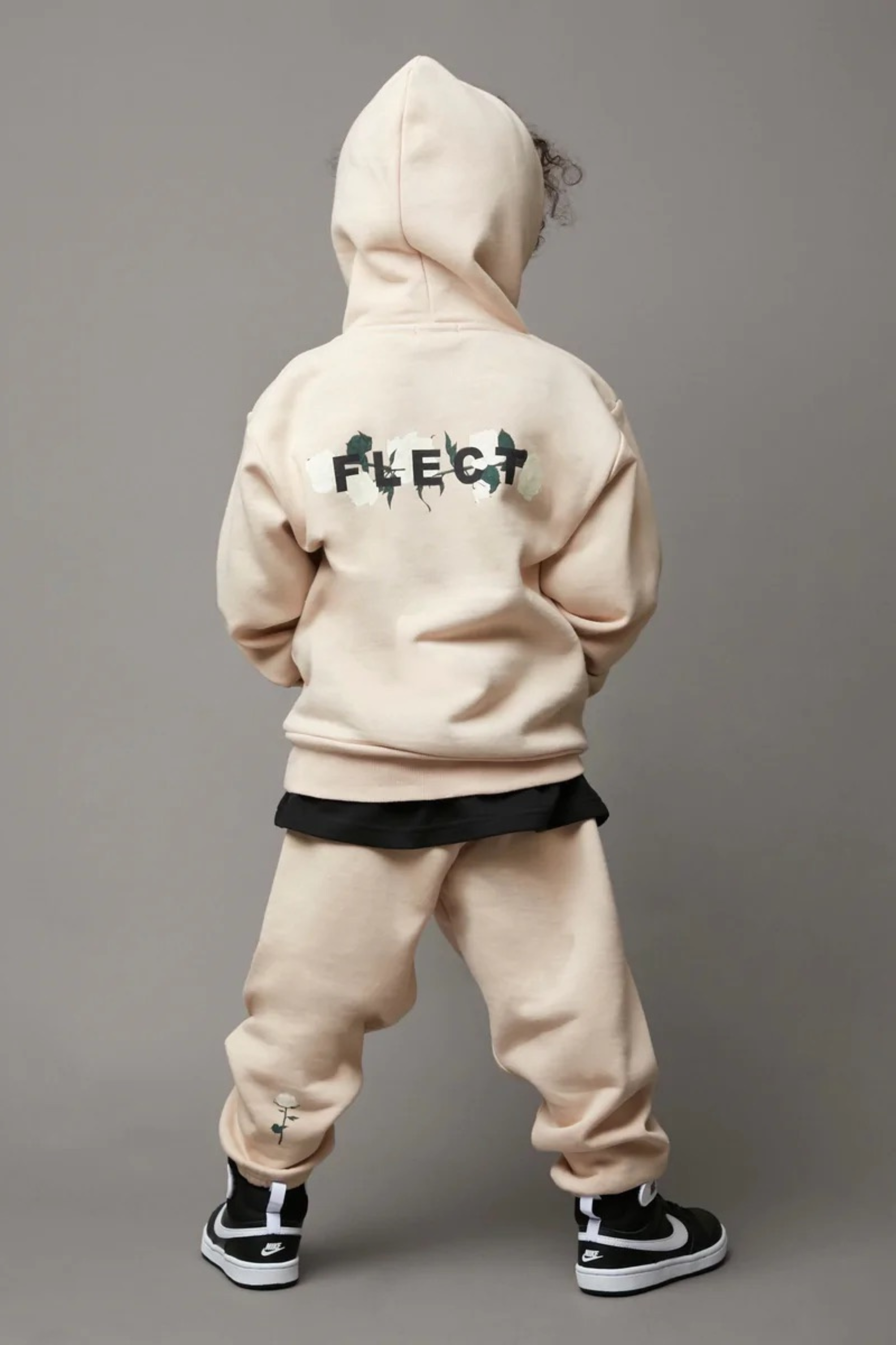 ROSE HOODIE & SWEAT PANTS SET UP(BEG)