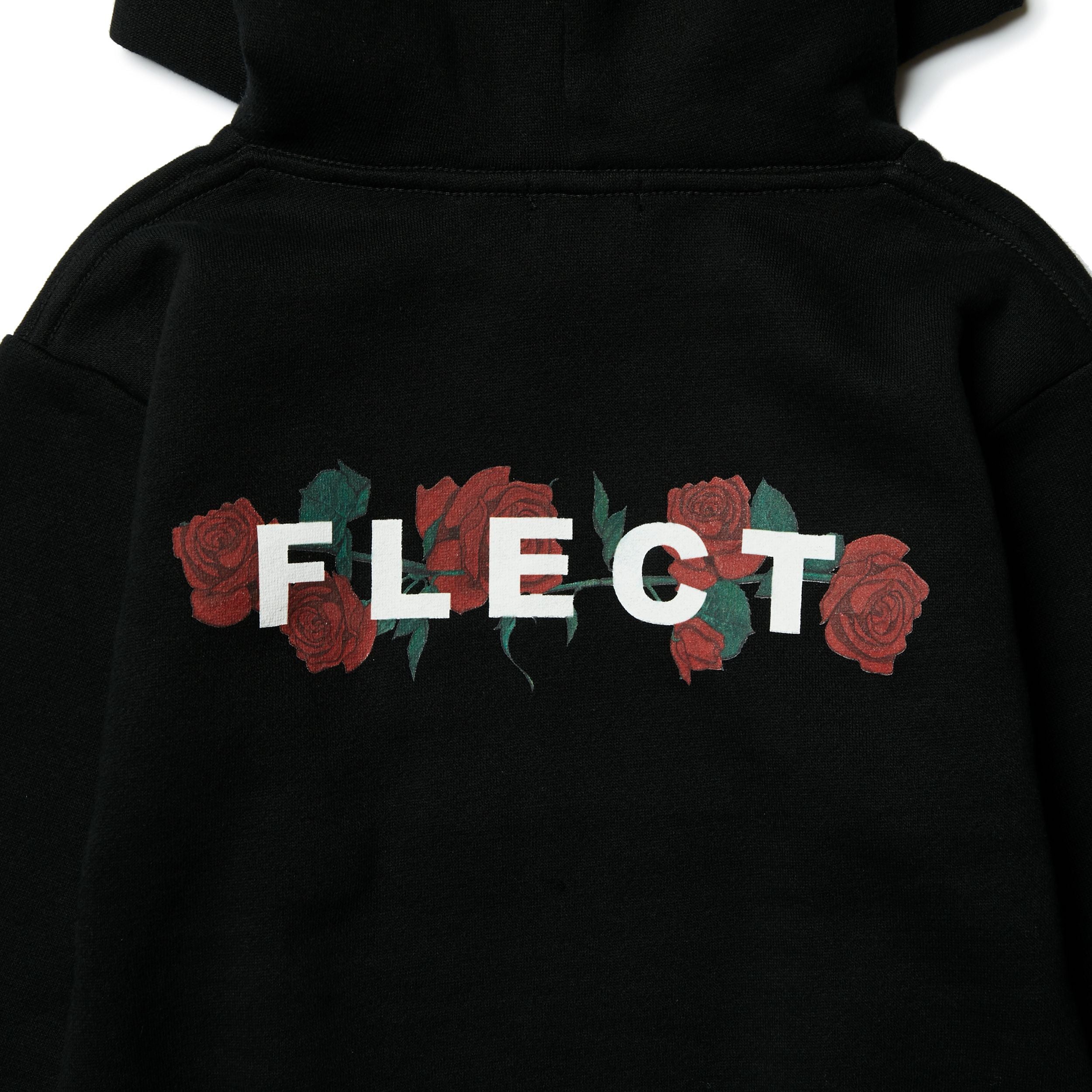 ROSE HOODIE & SWEAT PANTS SET UP(BLK)