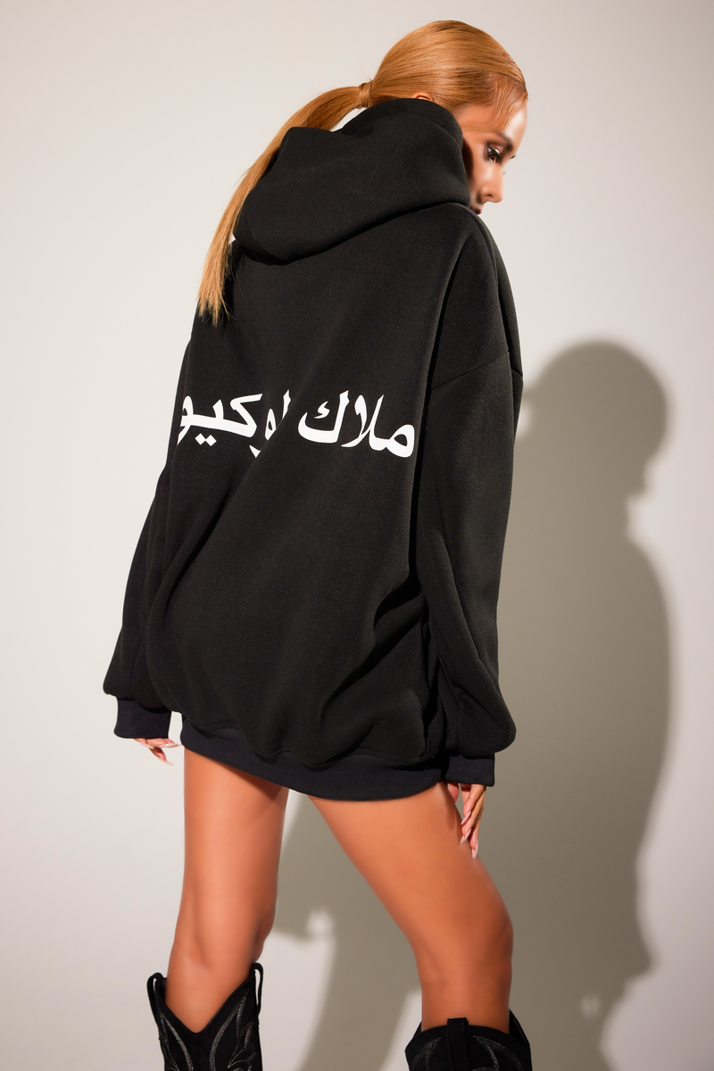 ANELATOKYO Arabic Logo Dolman  hoodie
