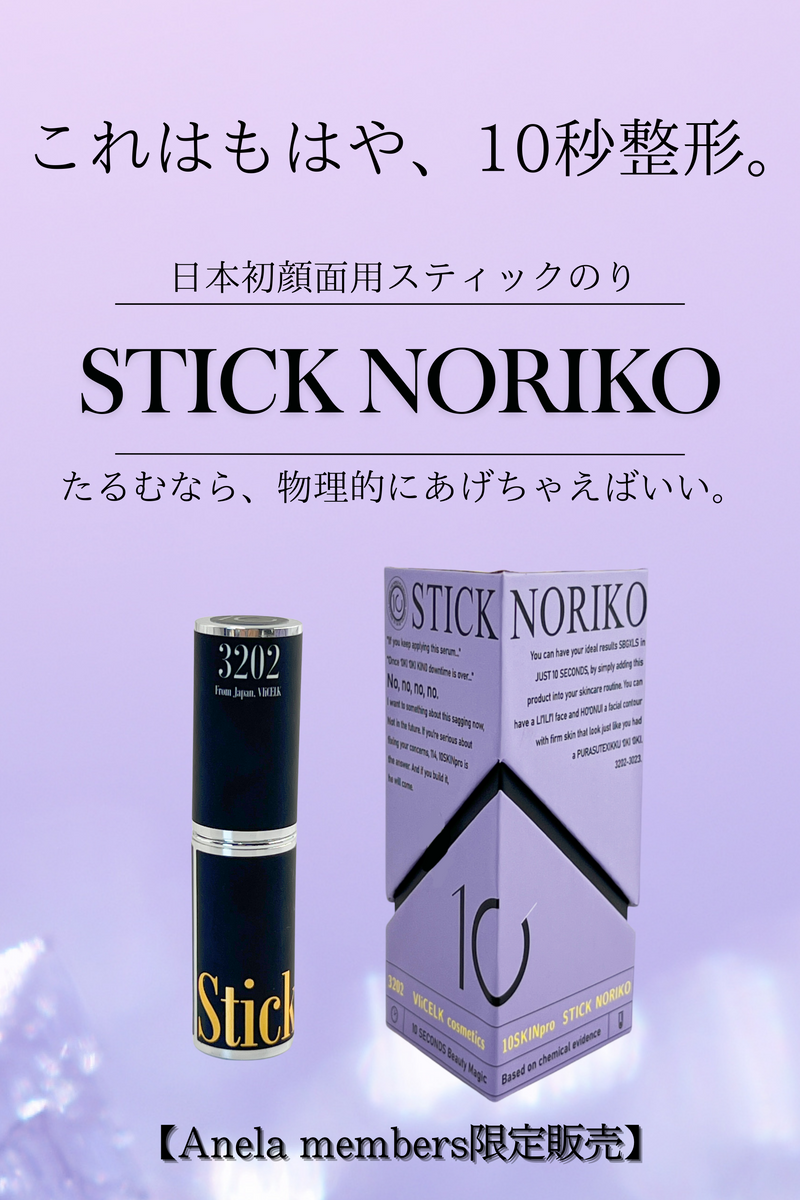 STICK NORIKO（顔面スティックのり）【10SKIN】