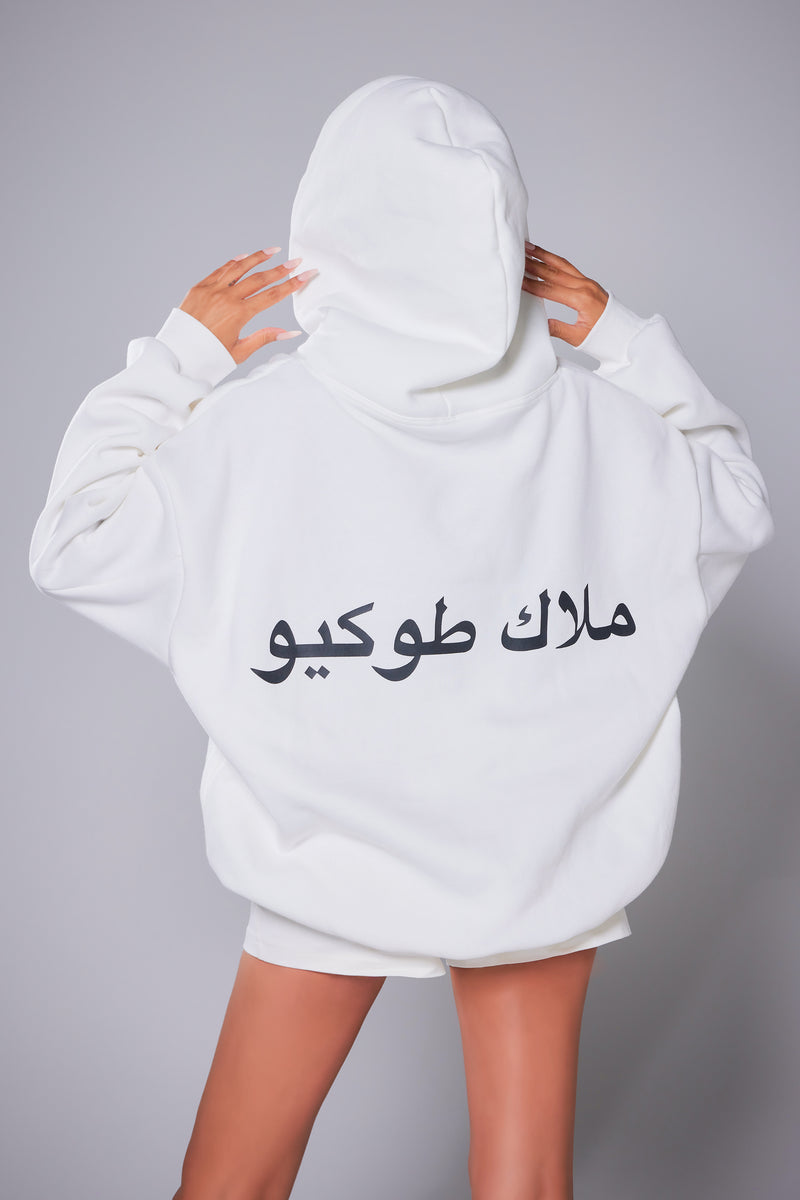 ANELATOKYO Arabic Logo Dolman hoodie – ANELAONLINE