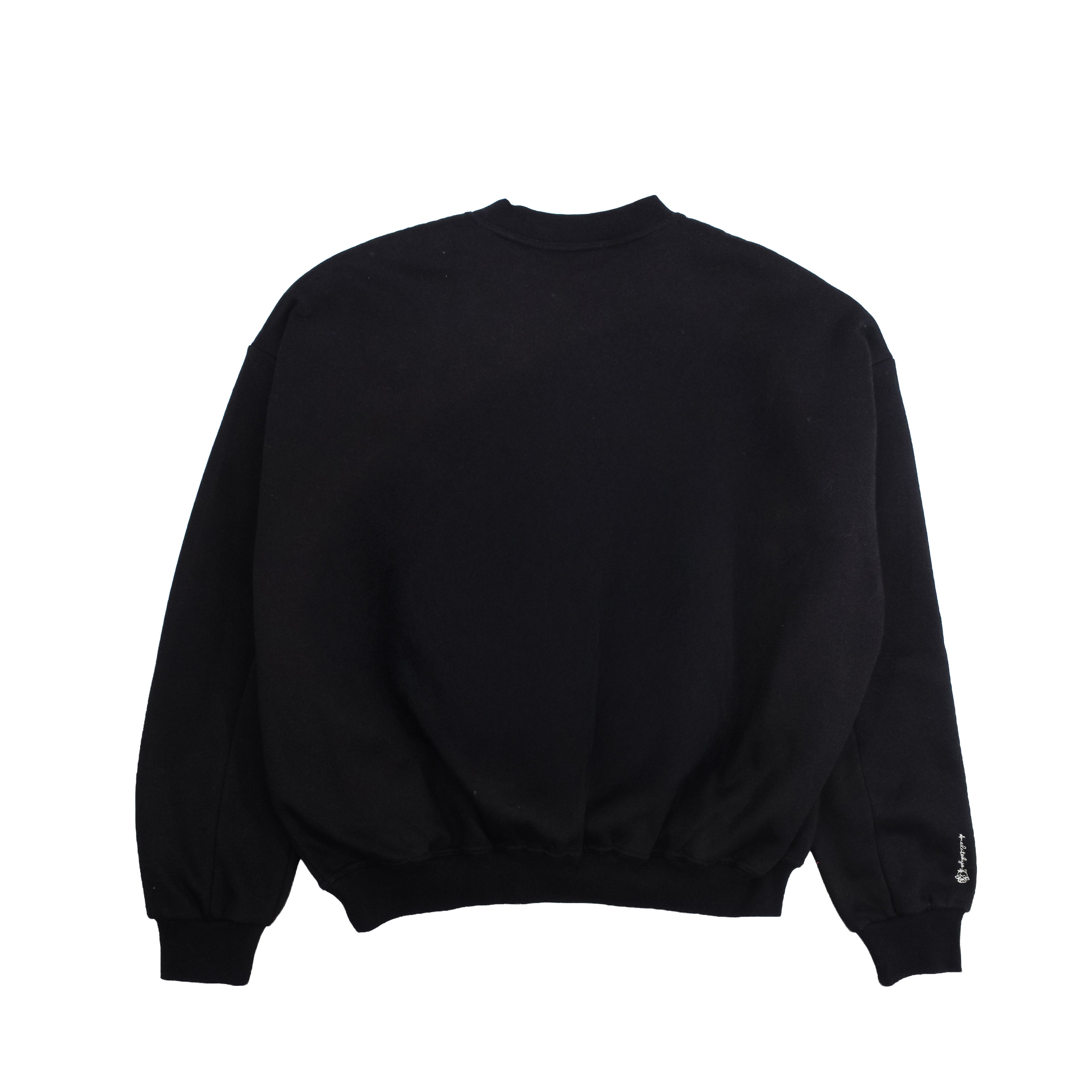 ローズ刺繍ドルマンスリーブスウェット