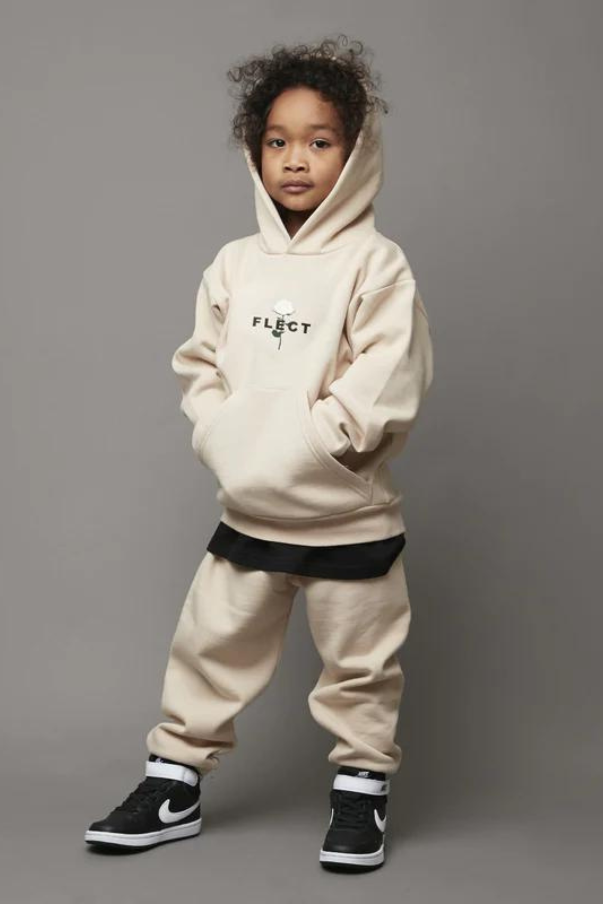 ROSE HOODIE & SWEAT PANTS SET UP(BEG)