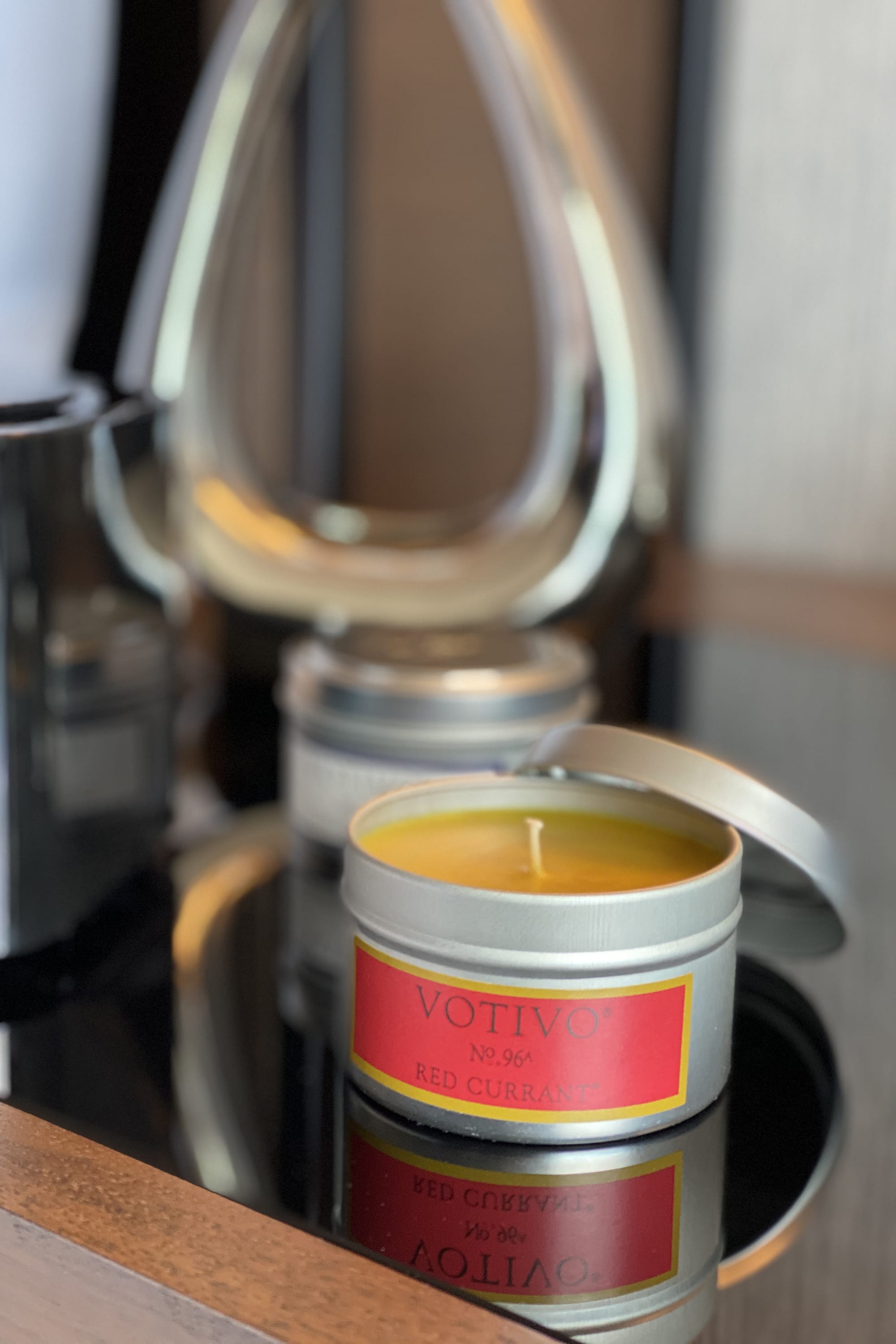 VOTIVO トラベルティンキャンドル 【レッドカラント】