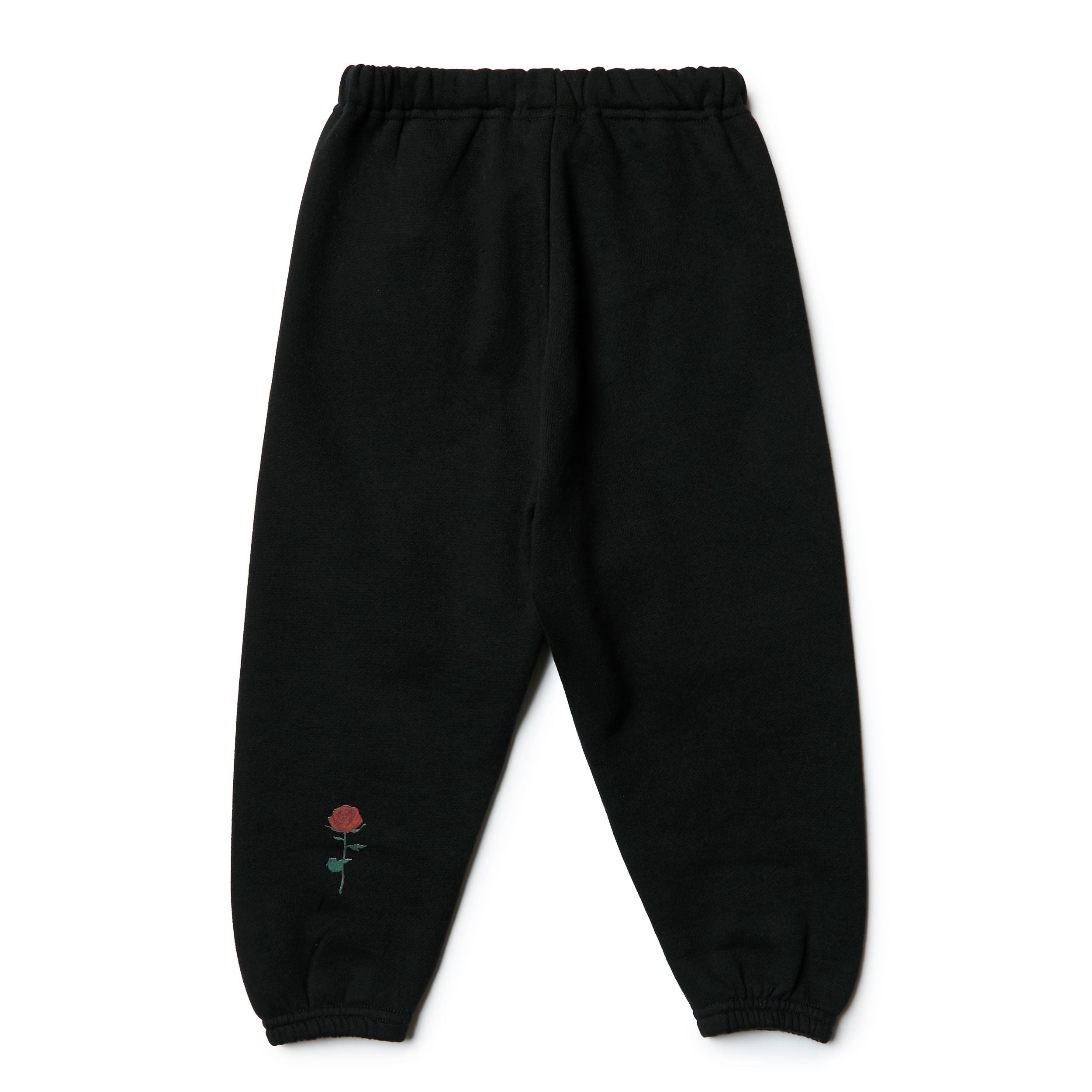 ROSE HOODIE & SWEAT PANTS SET UP(BLK)