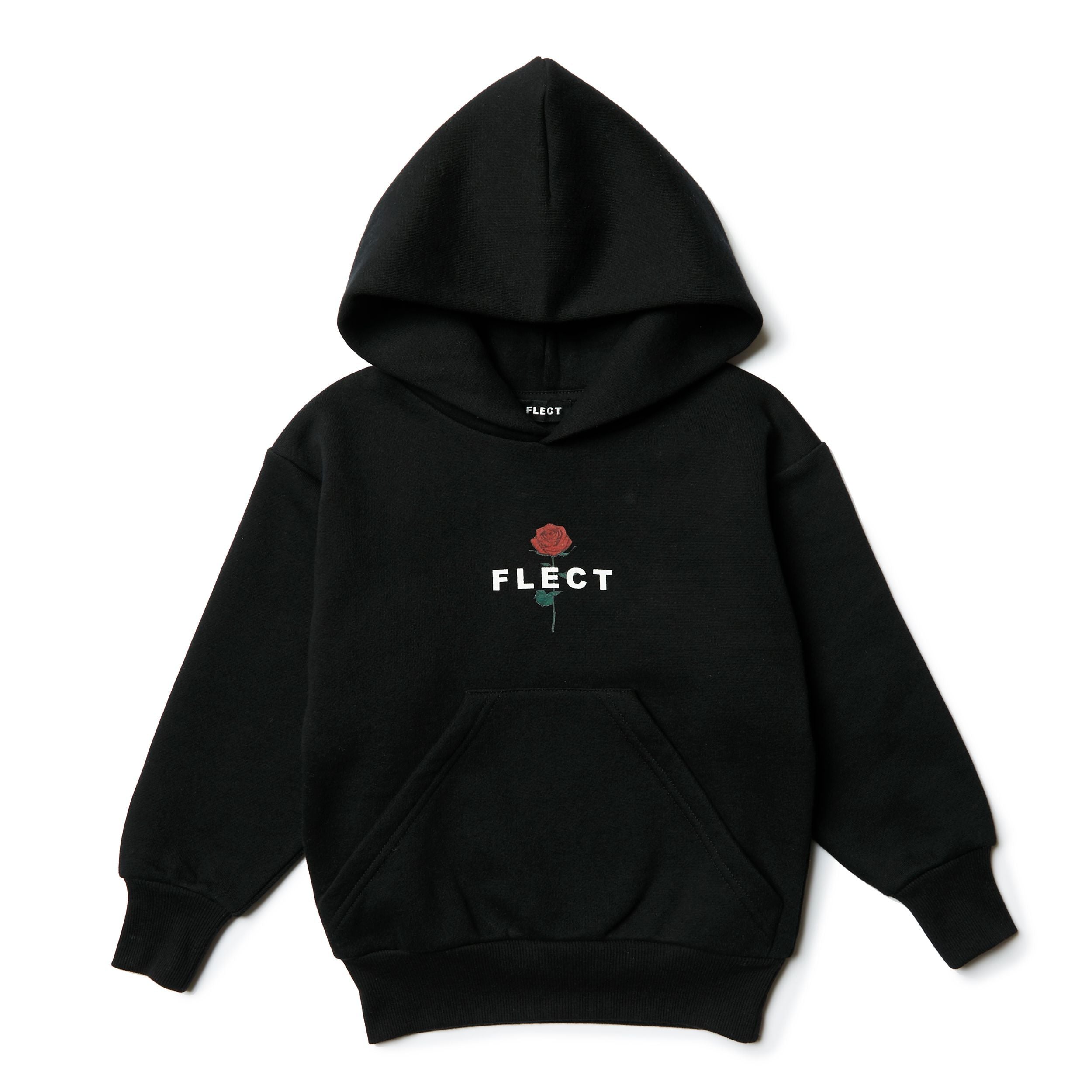 ROSE HOODIE & SWEAT PANTS SET UP(BLK)