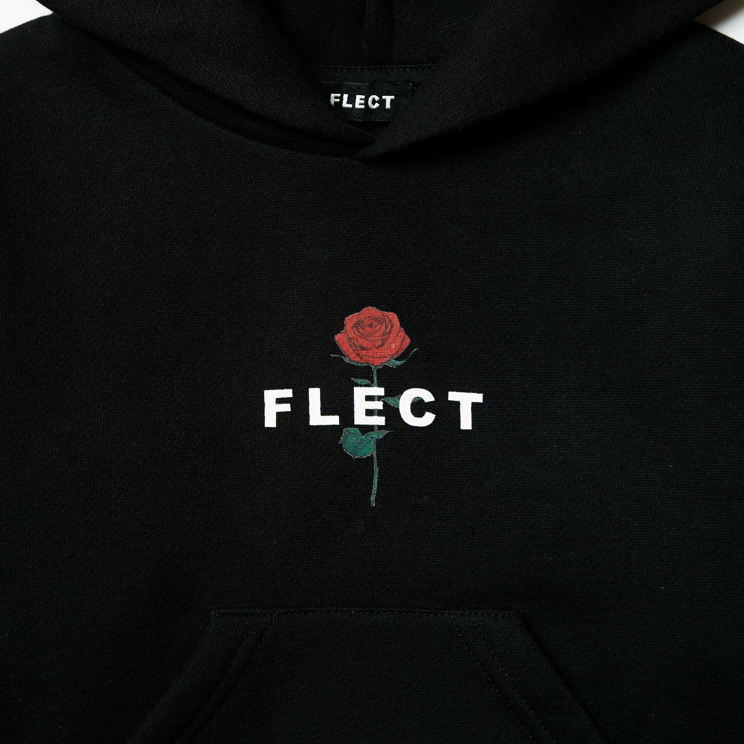 ROSE HOODIE & SWEAT PANTS SET UP(BLK)